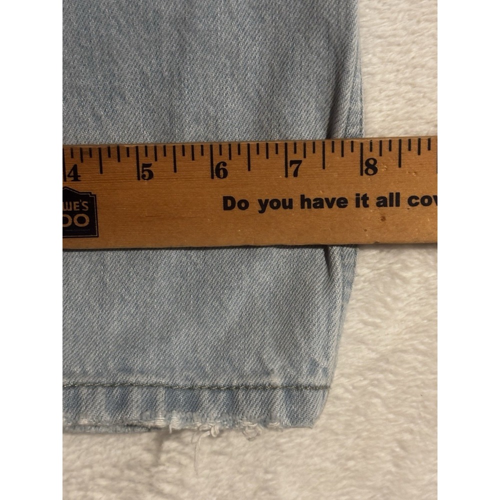 Levi's Women's Jeans 29 Low‎ Pro Straight Leg Light Wash Denim Holes Distressed - Picture 6 of 11